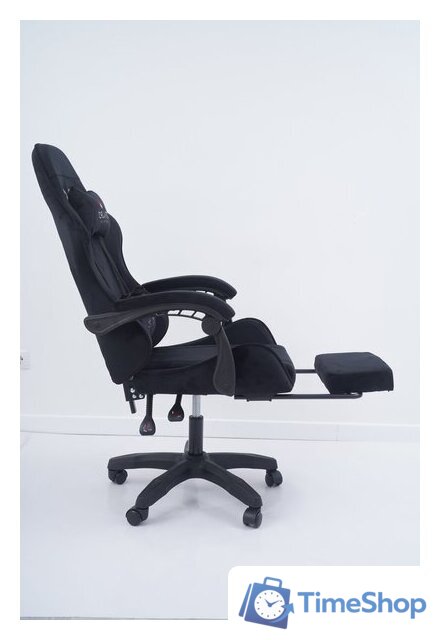 Игровое (геймерское) кресло Calviano 1584 (велюр, черный) - Изображение №3 — Интернет-магазин Time-Shop