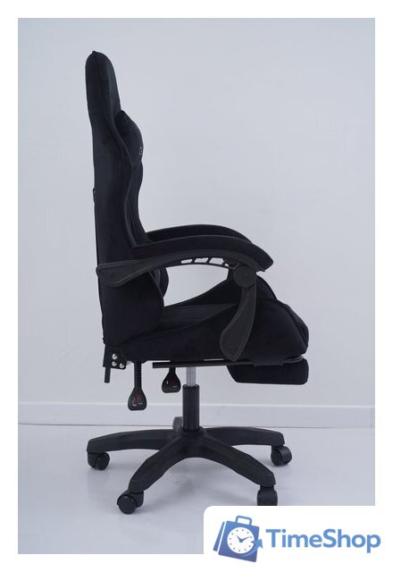 Игровое (геймерское) кресло Calviano 1584 (велюр, черный) - Изображение №13 — Интернет-магазин Time-Shop