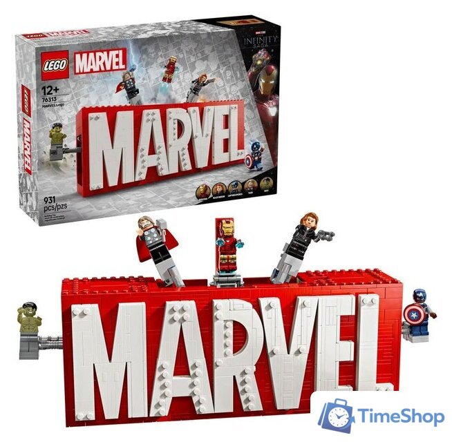 Конструктор LEGO Marvel 76313 Логотип MARVEL с минифигурками - Изображение №1 — Интернет-магазин Time-Shop