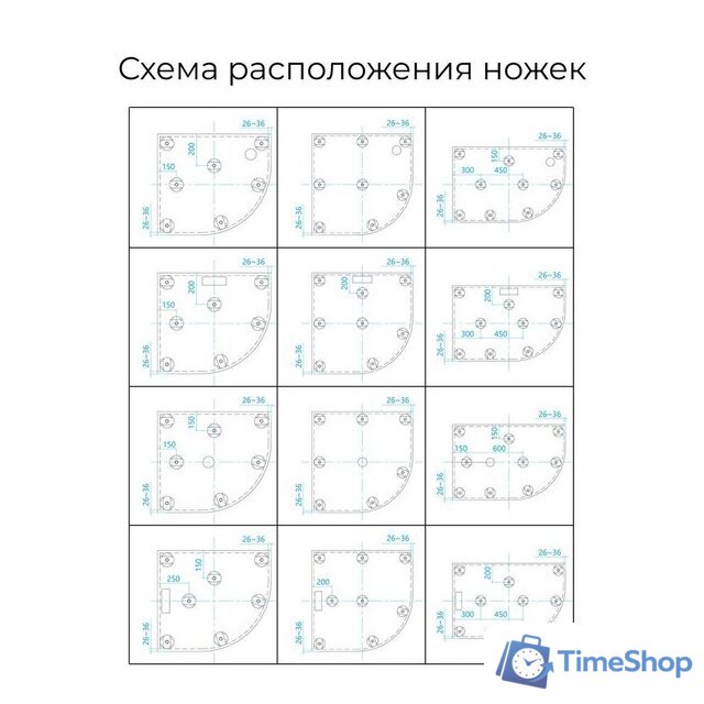 Душевой поддон RGW ST/R-W 16153100-01 100x100 - Изображение №3 — Интернет-магазин Time-Shop