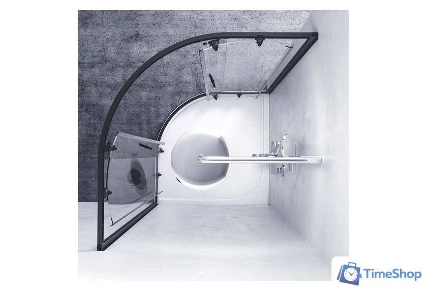 Душевой уголок AM.PM X-Joy Twin Slide W88G-205-090BT64 90x90 - Изображение №4 — Интернет-магазин Time-Shop