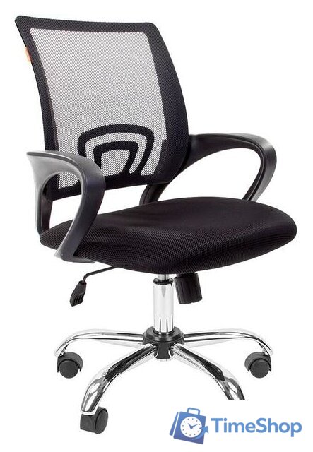 Офисное кресло CHAIRMAN 696 Chrome (черный) - Изображение №1 — Интернет-магазин Time-Shop
