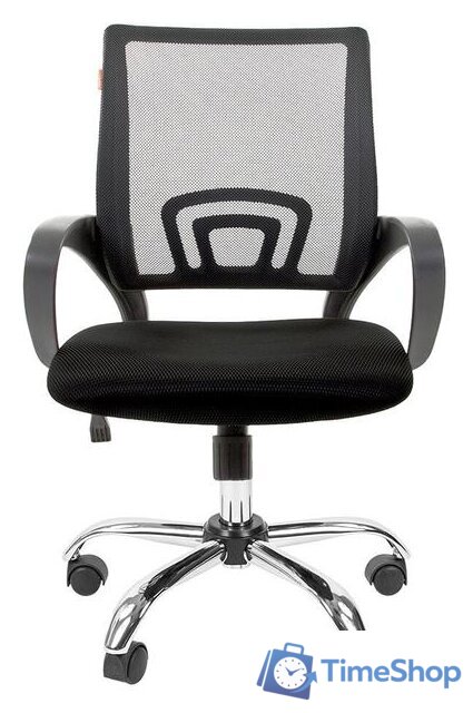 Офисное кресло CHAIRMAN 696 Chrome (черный) - Изображение №2 — Интернет-магазин Time-Shop