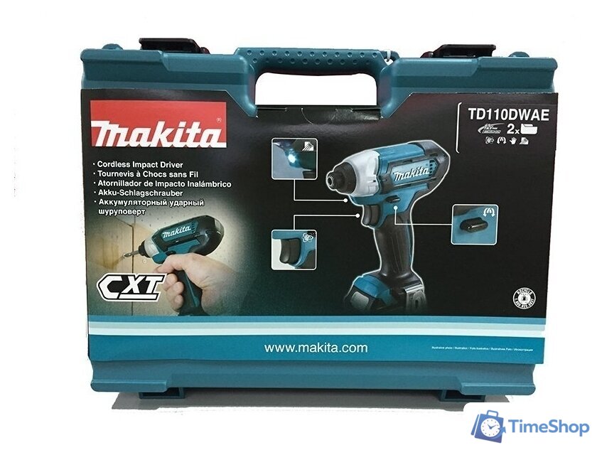 Винтоверт Makita TD110DWAE (с 2-мя АКБ, кейс) - Изображение №4 — Интернет-магазин Time-Shop