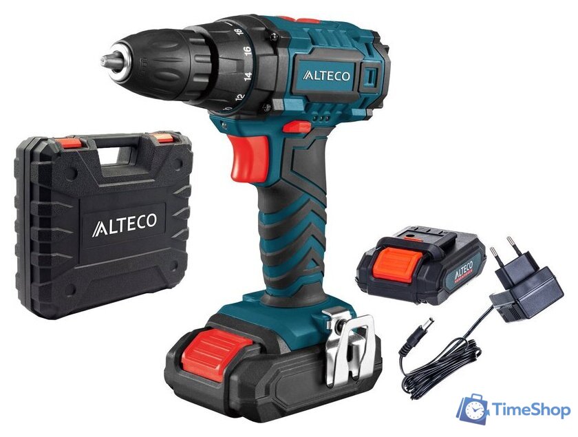 Дрель-шуруповерт Alteco CD 2110 Li X2 30209 (с 2-мя АКБ, кейс) - Изображение №1 — Интернет-магазин Time-Shop