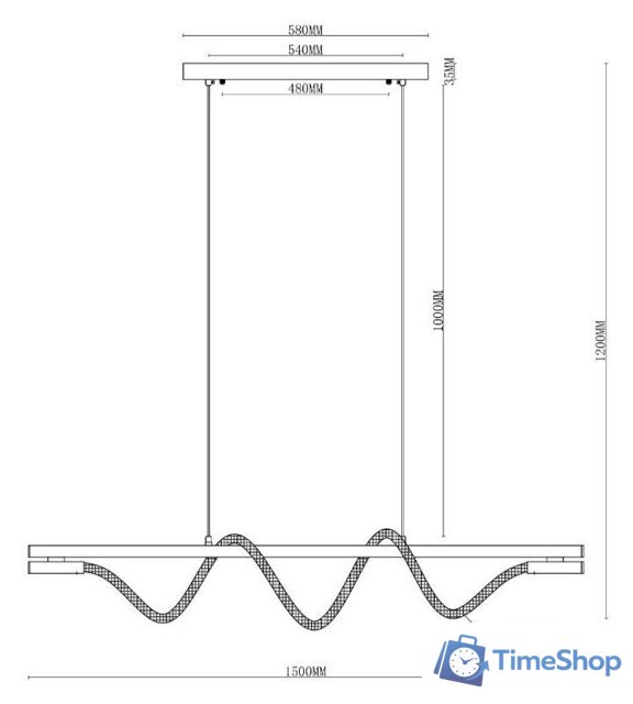Подвесная люстра Moderli True V10680-PL - Изображение №5 — Интернет-магазин Time-Shop