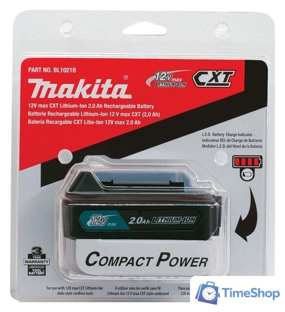 Аккумулятор Makita BL1021B (12В/2 Ah) - Изображение №18 — Интернет-магазин Time-Shop