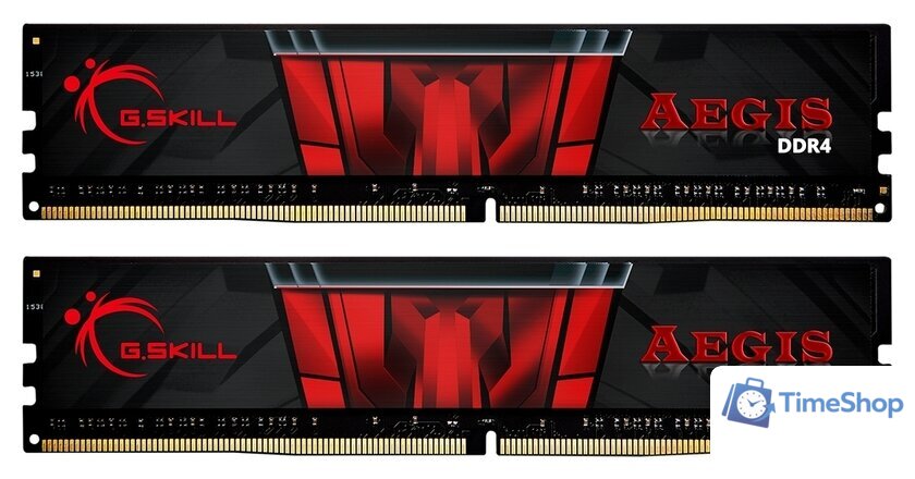 Оперативная память G.Skill Aegis 2x8GB DDR4 PC4-25600 F4-3200C16D-16GIS - Изображение №1 — Интернет-магазин Time-Shop