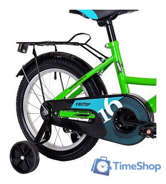 Детский велосипед Novatrack Vector 16 2022 163VECTOR.GN22 (зеленый) - Изображение №4 — Интернет-магазин Time-Shop