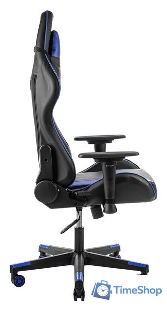 Игровое (геймерское) кресло Mio Tesoro Winner 8051 (черный/синий) - Изображение №4 — Интернет-магазин Time-Shop