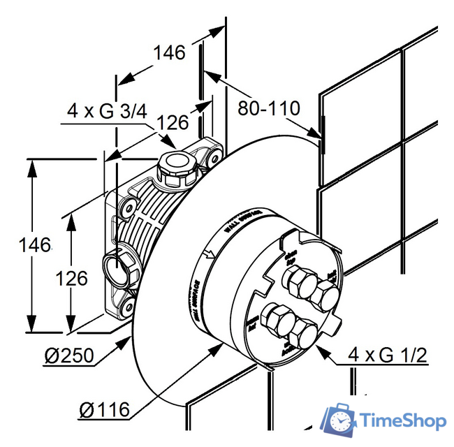 Монтажная коробка Kludi Flexx Boxx 88011 - Изображение №3 — Интернет-магазин Time-Shop