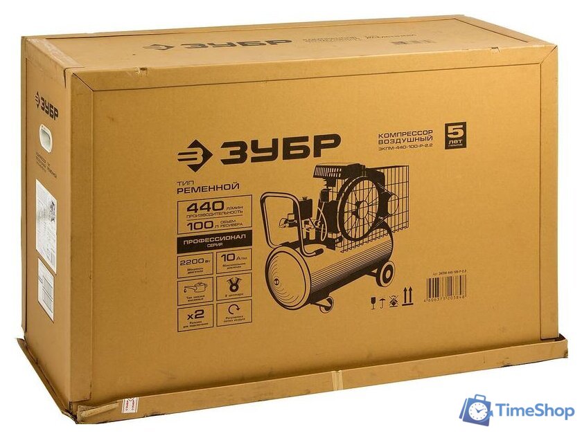 Компрессор Зубр ЗКПМ-440-100-Р-2.2 - Изображение №8 — Интернет-магазин Time-Shop
