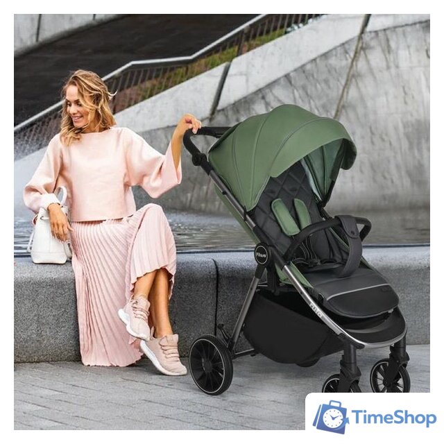 Коляска прогулочная «книга» Pituso Ruta (зеленый) - Изображение №10 — Интернет-магазин Time-Shop