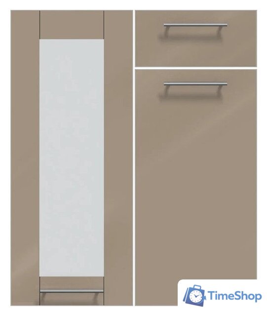 Кухонный модуль Интерлиния Мила Пластик 3.6 (шторм/шторм/белый гранит) - Изображение №5 — Интернет-магазин Time-Shop