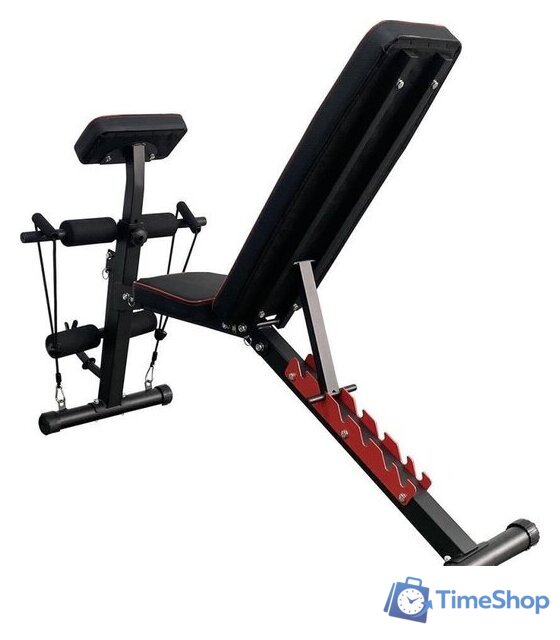 Силовая скамья Calviano 1003 (черный/красный) - Изображение №4 — Интернет-магазин Time-Shop