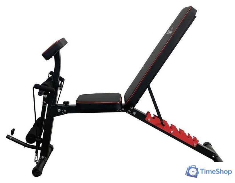 Силовая скамья Calviano 1003 (черный/красный) - Изображение №3 — Интернет-магазин Time-Shop
