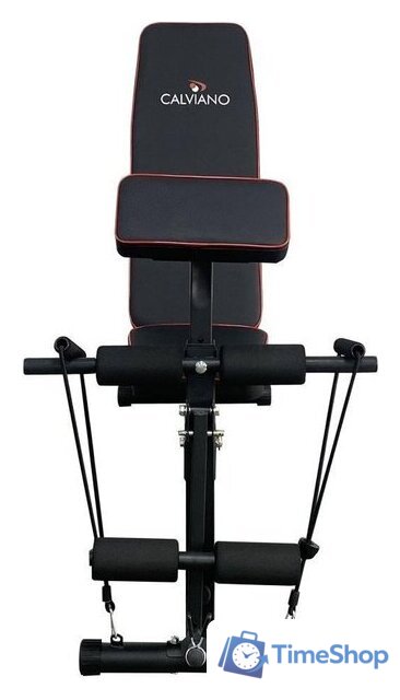 Силовая скамья Calviano 1003 (черный/красный) - Изображение №5 — Интернет-магазин Time-Shop