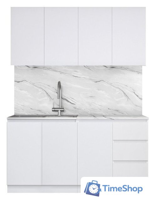 Готовая кухня Артём-Мебель Мэри СН-114 ДСП 1.4м (белый) - Изображение №1 — Интернет-магазин Time-Shop