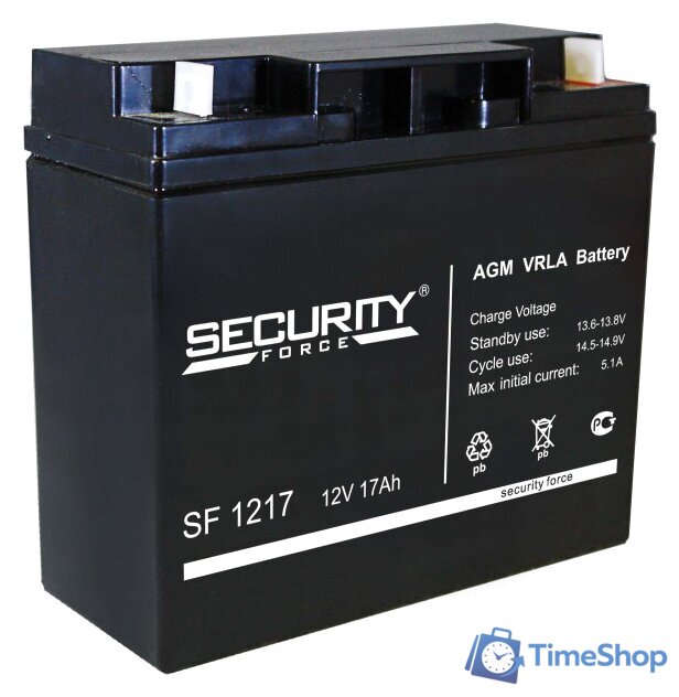 Аккумулятор для ИБП Security Force SF 1217 (12В/17 А·ч) - Изображение №1 — Интернет-магазин Time-Shop