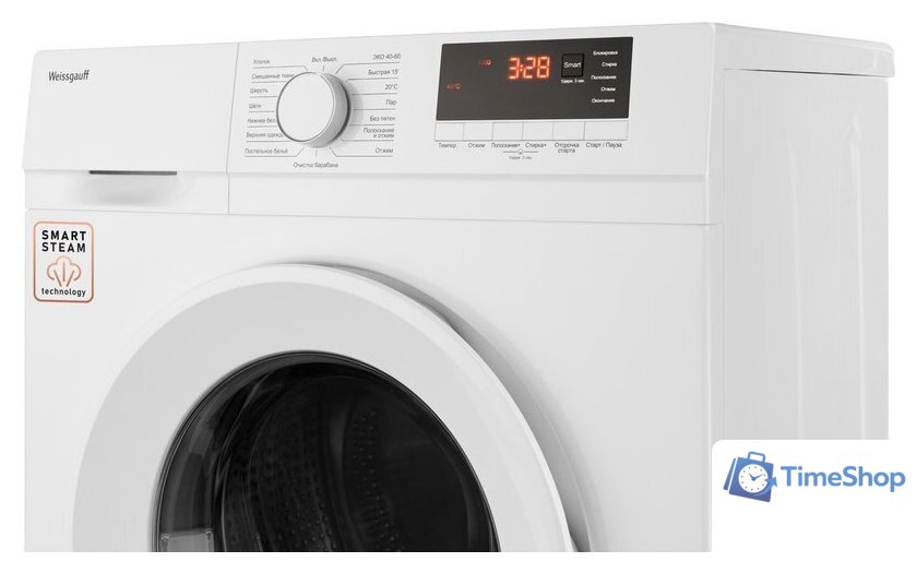 Стиральная машина Weissgauff WM 46106 Steam - Изображение №6 — Интернет-магазин Time-Shop