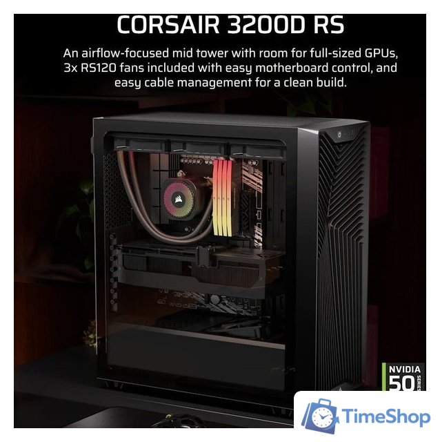 Корпус Corsair 3200D RS CC-9011334-WW - Изображение №4 — Интернет-магазин Time-Shop