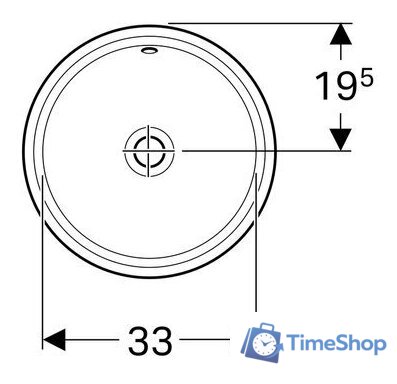 Умывальник Geberit VariForm 500.744.01.2 - Изображение №2 — Интернет-магазин Time-Shop