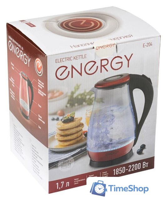 Электрический чайник Energy E-204 (красный) - Изображение №8 — Интернет-магазин Time-Shop