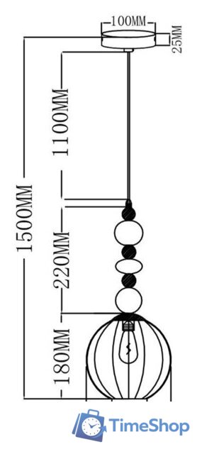 Подвесная люстра Moderli Charm V10902-P - Изображение №6 — Интернет-магазин Time-Shop