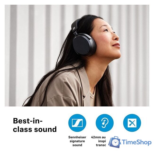 Наушники Sennheiser Momentum 4 Wireless (белый) - Изображение №2 — Интернет-магазин Time-Shop
