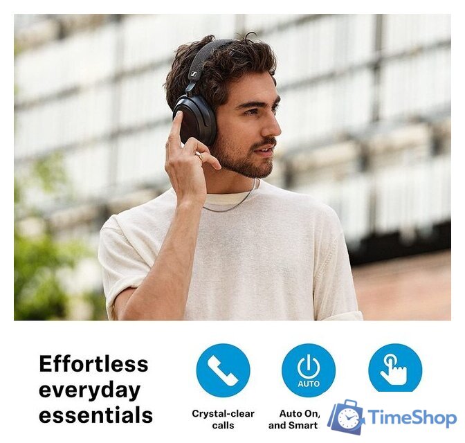 Наушники Sennheiser Momentum 4 Wireless (белый) - Изображение №6 — Интернет-магазин Time-Shop