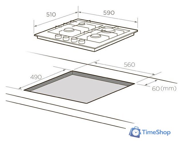 Варочная панель Midea MG606B - Изображение №2 — Интернет-магазин Time-Shop