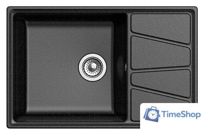 Кухонная мойка GranFest GF-V-780L (черный) - Изображение №2 — Интернет-магазин Time-Shop
