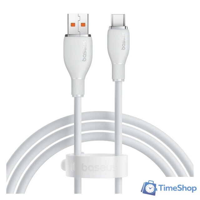 Кабель Baseus Pudding Series USB Type-A - USB Type-C (1.2 м, белый) - Изображение №1 — Интернет-магазин Time-Shop