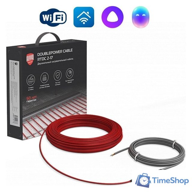 Нагревательный кабель Royal Thermo Doublepower Cable RTDC 2-17-2500 147.1 м. 2500 Вт (комплект) - Изображение №2 — Интернет-магазин Time-Shop