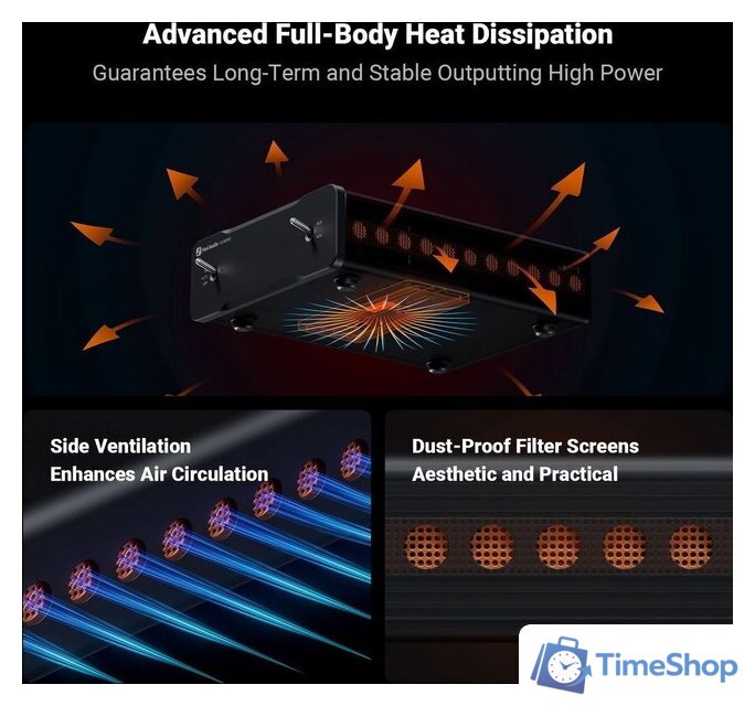 Усилитель мощности Fosi Audio V3 Mono (48V/5A) - Изображение №5 — Интернет-магазин Time-Shop