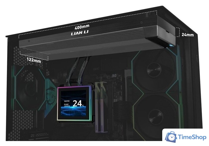 Радиатор системы жидкостного охлаждения Lian Li HydroShift II LCD-S 360N G89.GHS2LCDS36NB.R0 - Изображение №5 — Интернет-магазин Time-Shop