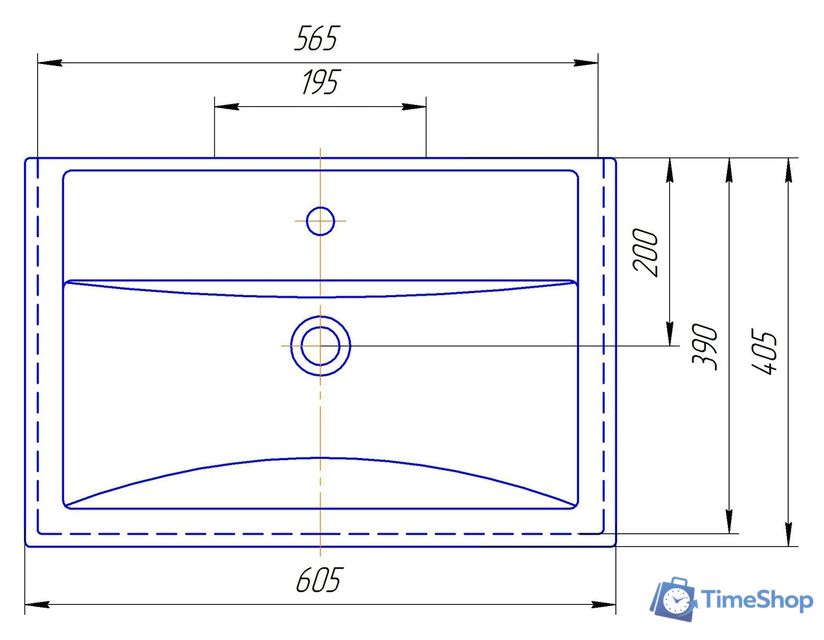 Умывальник Kirovit Фостер 600 - Изображение №2 — Интернет-магазин Time-Shop