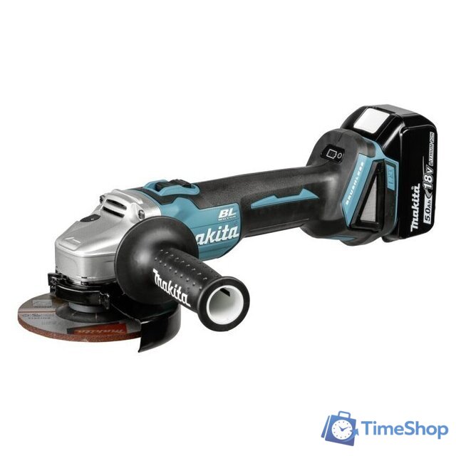 Угловая шлифмашина Makita DGA504RTJ (с 2-мя АКБ, кейс) - Изображение №2 — Интернет-магазин Time-Shop