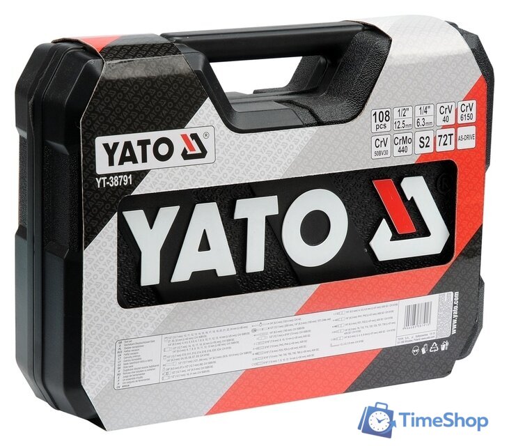 Универсальный набор инструментов Yato YT-38791 (108 предметов) - Изображение №4 — Интернет-магазин Time-Shop