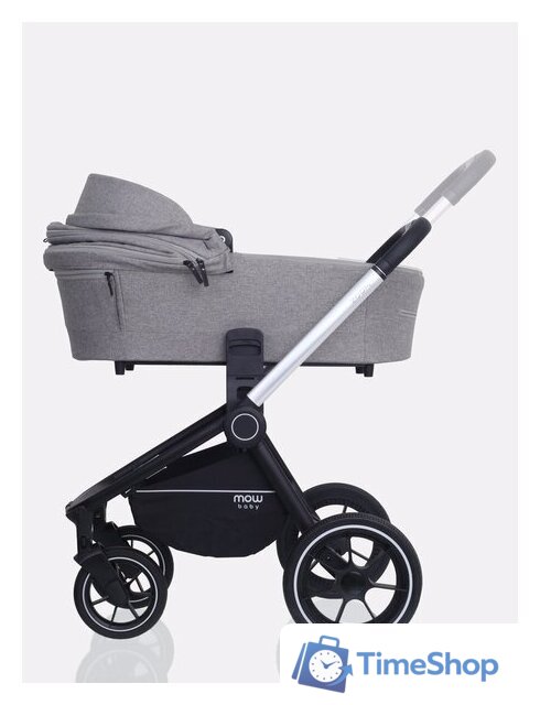 Универсальная коляска Rant MOWbaby Zoom PU (3 в 1, silver grey) - Изображение №3 — Интернет-магазин Time-Shop