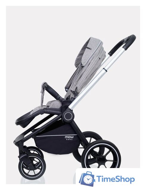 Универсальная коляска Rant MOWbaby Zoom PU (3 в 1, silver grey) - Изображение №4 — Интернет-магазин Time-Shop