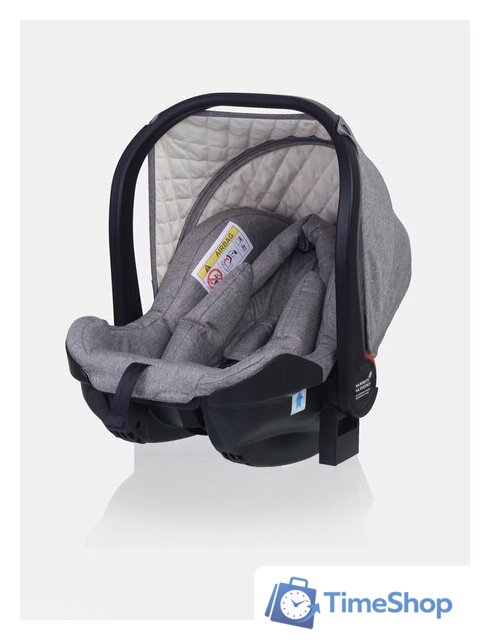 Универсальная коляска Rant MOWbaby Zoom PU (3 в 1, silver grey) - Изображение №6 — Интернет-магазин Time-Shop