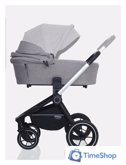 Универсальная коляска Rant MOWbaby Zoom PU (3 в 1, silver grey) - Изображение №5 — Интернет-магазин Time-Shop