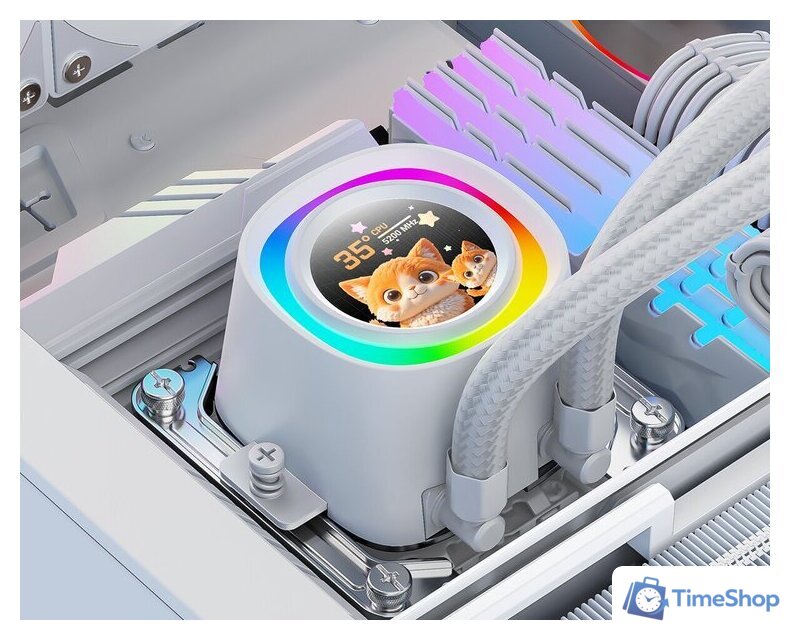 Система жидкостного охлаждения для процессора ID-Cooling FX360 LCD White - Изображение №9 — Интернет-магазин Time-Shop