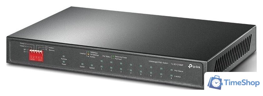 Неуправляемый коммутатор TP-Link TL-SG1210MP - Изображение №2 — Интернет-магазин Time-Shop