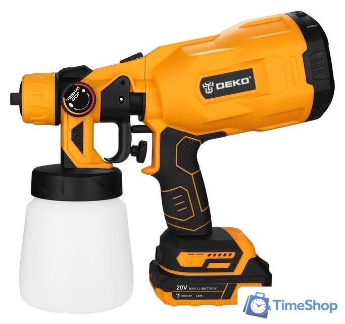 Краскораспылитель Deko DKSG20K2 063-4020 (с 2-мя АКБ) - Изображение №4 — Интернет-магазин Time-Shop