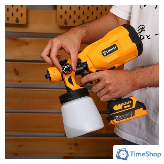 Краскораспылитель Deko DKSG20K2 063-4020 (с 2-мя АКБ) - Изображение №8 — Интернет-магазин Time-Shop