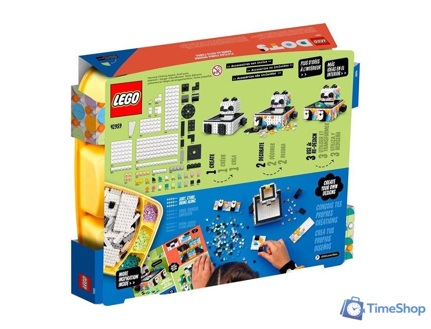 Конструктор LEGO DOTS 41959 Ящик Милая панда - Изображение №3 — Интернет-магазин Time-Shop