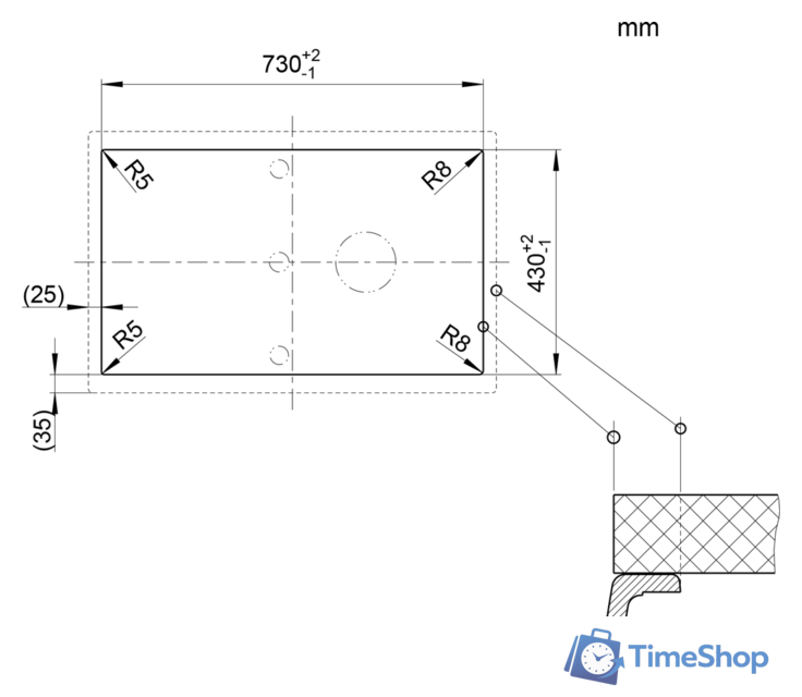 Кухонная мойка Blanco Metra 45 S 525914 (черный) - Изображение №5 — Интернет-магазин Time-Shop