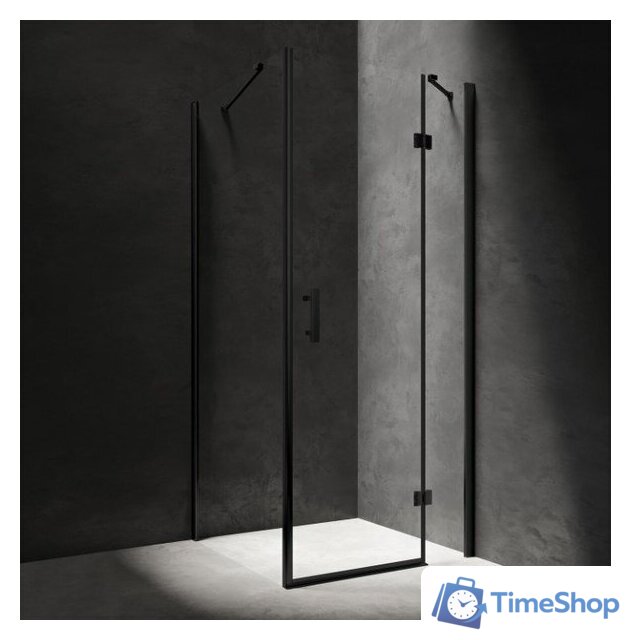 Душевой уголок Omnires Manhattan ADC12X-ABLTR + ADR80X-BLTR - Изображение №1 — Интернет-магазин Time-Shop